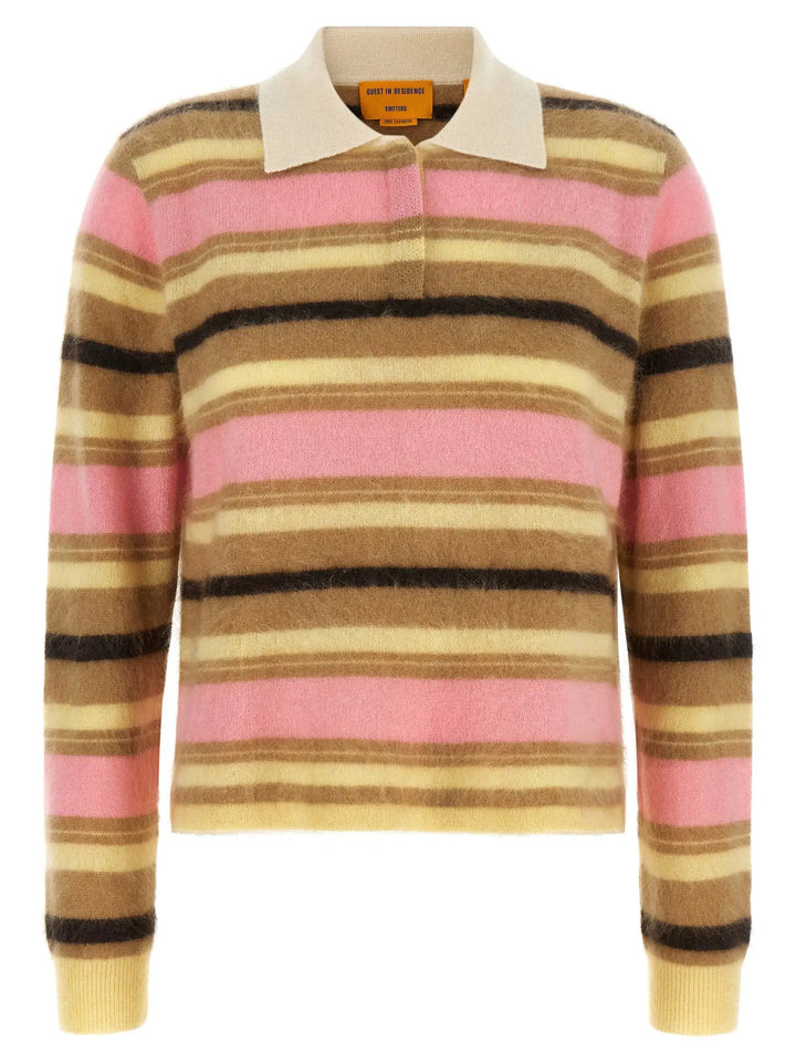 Guest in Residence Sample Sale | Guest in Residence Multicolor Cashmere Polo Shirt - | Designer outlet