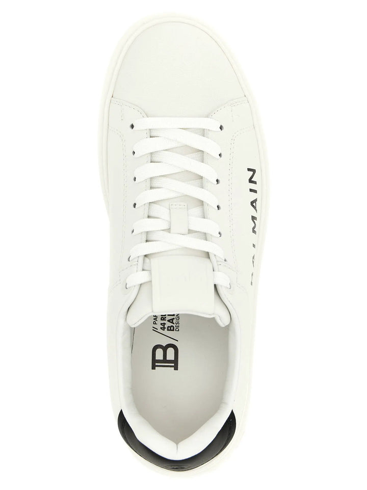 Balmain Sample Sale | Balmain Bicolor Calfskin Low Top Sneakers - | Designer outlet