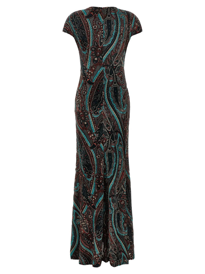Etro Sample Sale | Etro Multicolor Viscose Long Dress - | Designer outlet