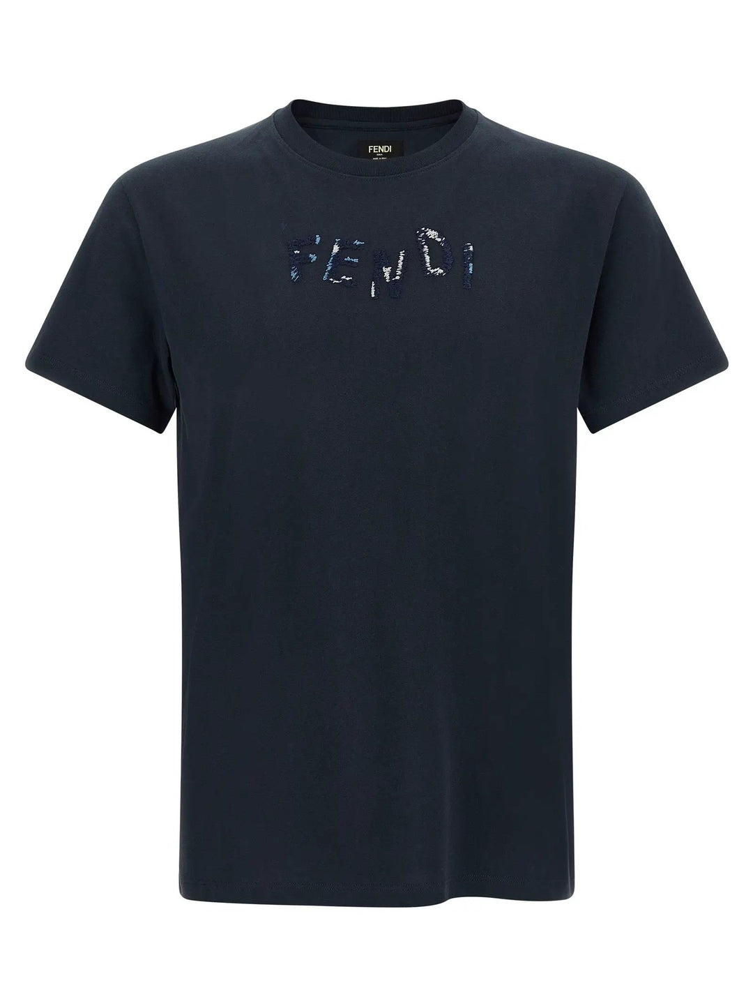 Fendi Sample Sale | Fendi Blue Cotton T-Shirt - | Designer outlet