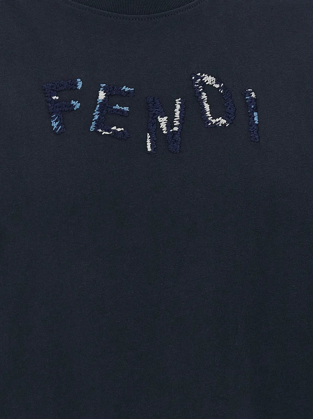 Fendi Sample Sale | Fendi Blue Cotton T-Shirt - | Designer outlet