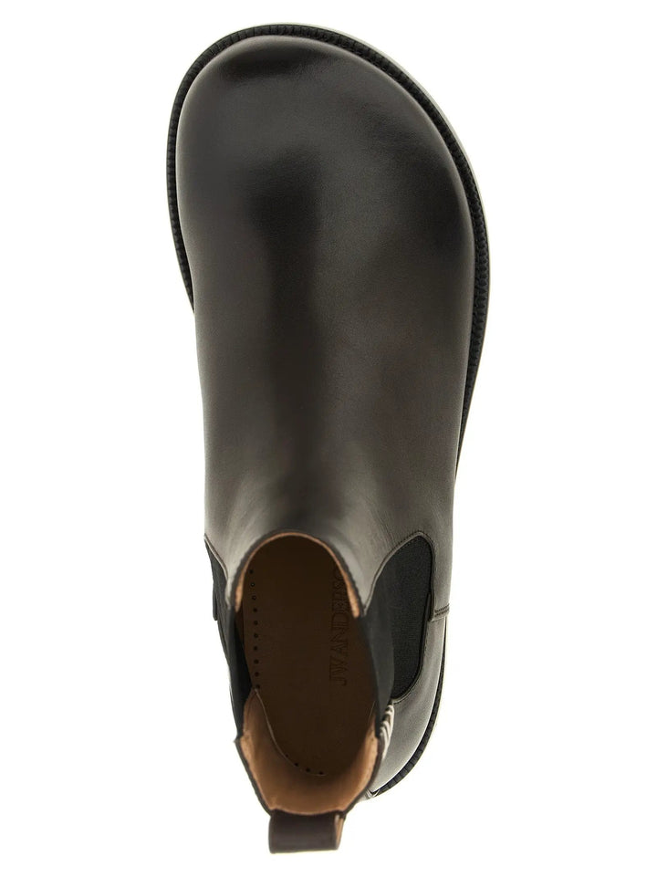 J.W.Anderson Sample Sale | J.W.Anderson Brown Calfskin Chelsea Boots - | Designer outlet