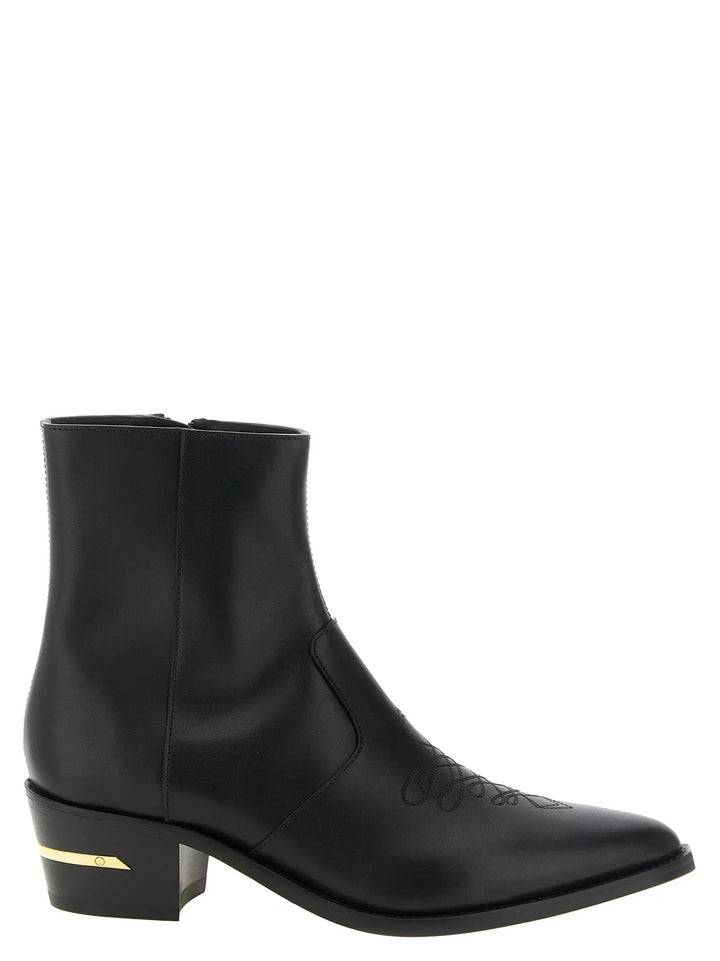 Amiri Sample Sale | Amiri Black Calfskin Ankle Boots - | Designer outlet