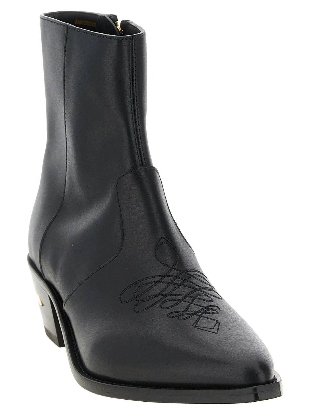 Amiri Sample Sale | Amiri Black Calfskin Ankle Boots - | Designer outlet