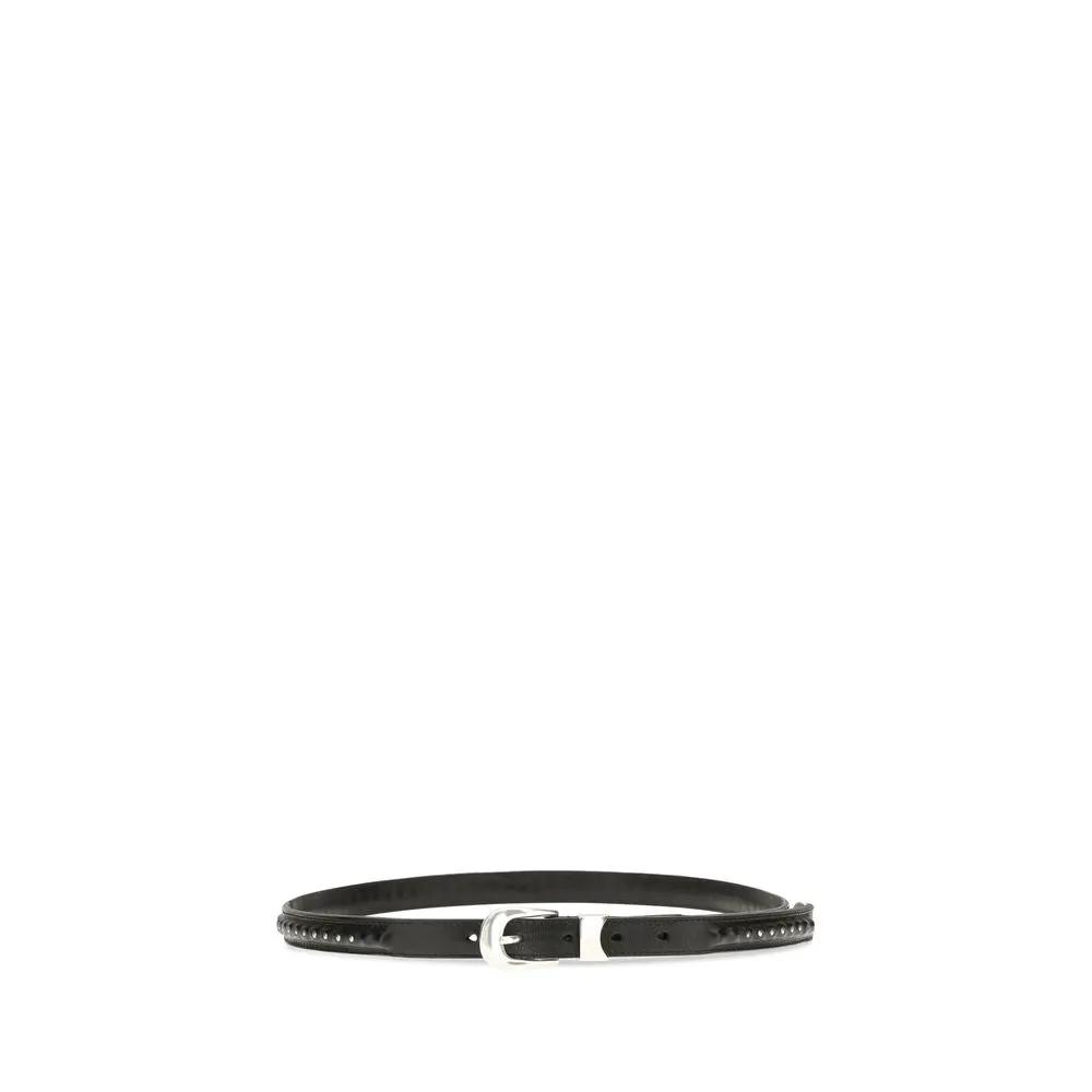 Our Legacy Sample Sale | Our Legacy Black Calf Leather Bos Taurus Regular Belt - | Designer outlet