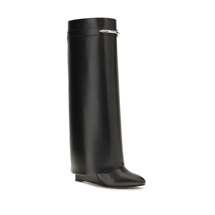 Givenchy Sample Sale | Givenchy Black Calf Leather Bos Taurus Boots - | Designer outlet