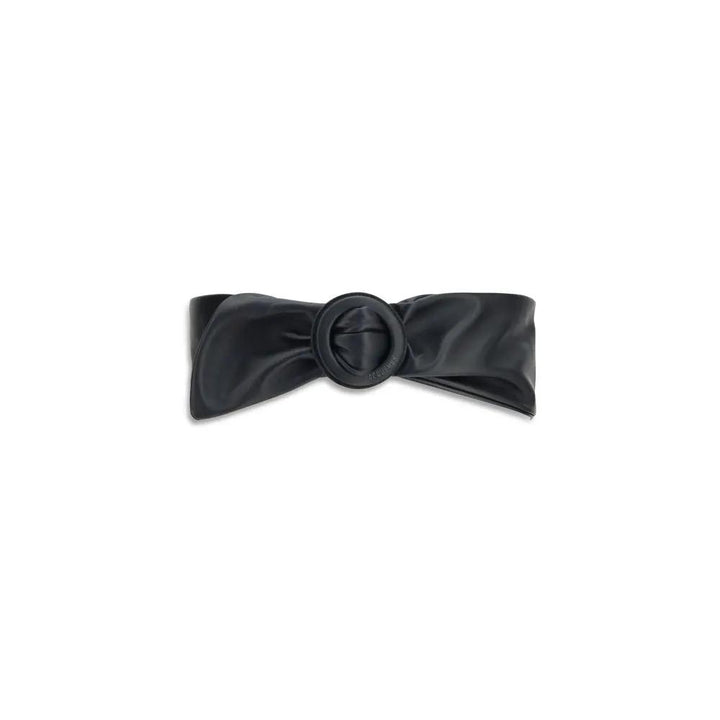 Jacquemus Sample Sale | Jacquemus Black Calf Leather Bos Taurus High-Waist Belt - | Designer outlet