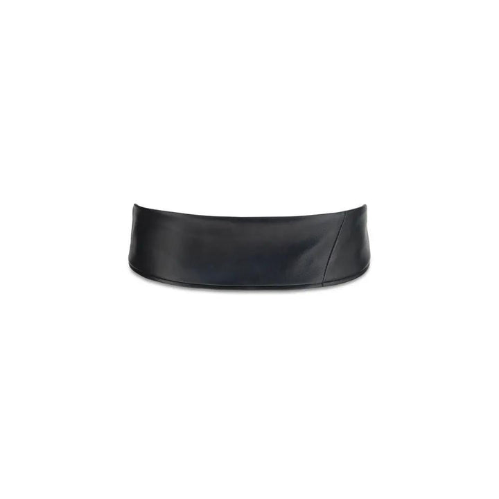 Jacquemus Sample Sale | Jacquemus Black Calf Leather Bos Taurus High-Waist Belt - | Designer outlet