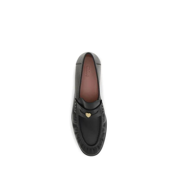 Chloé Sample Sale | Chloé Black Calf Leather Bos Taurus Slip-On Loafers - | Designer outlet