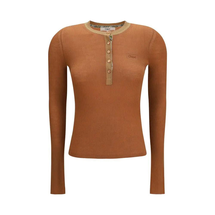 Chloé Sample Sale | Chloé Beige Wool Oves Aries Shirt - | Designer outlet