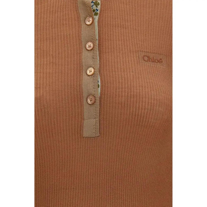 Chloé Sample Sale | Chloé Beige Wool Oves Aries Shirt - | Designer outlet