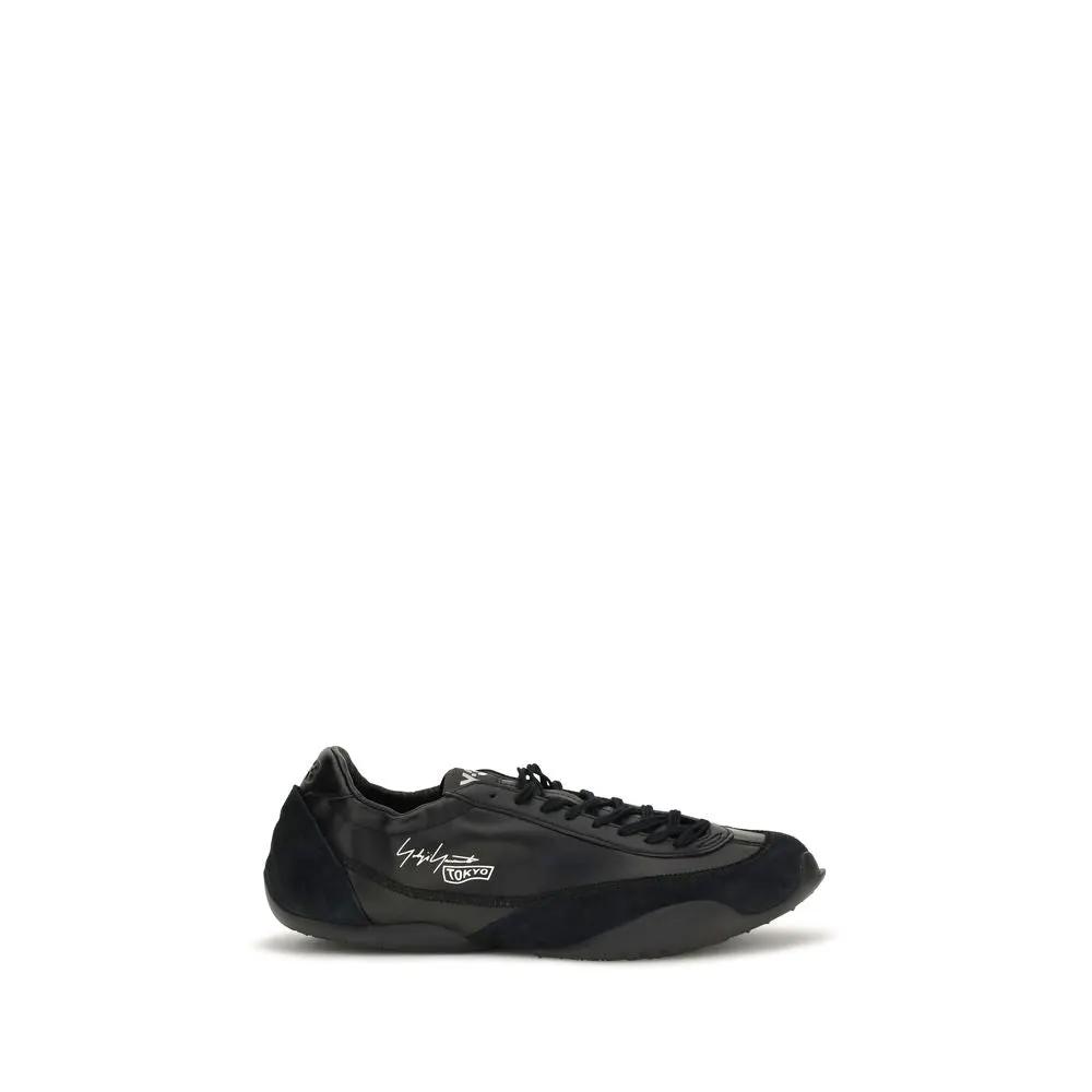 Y-3 Sample Sale | Y-3 Black Calf Leather Bos Taurus Athletic Sneakers - | Designer outlet