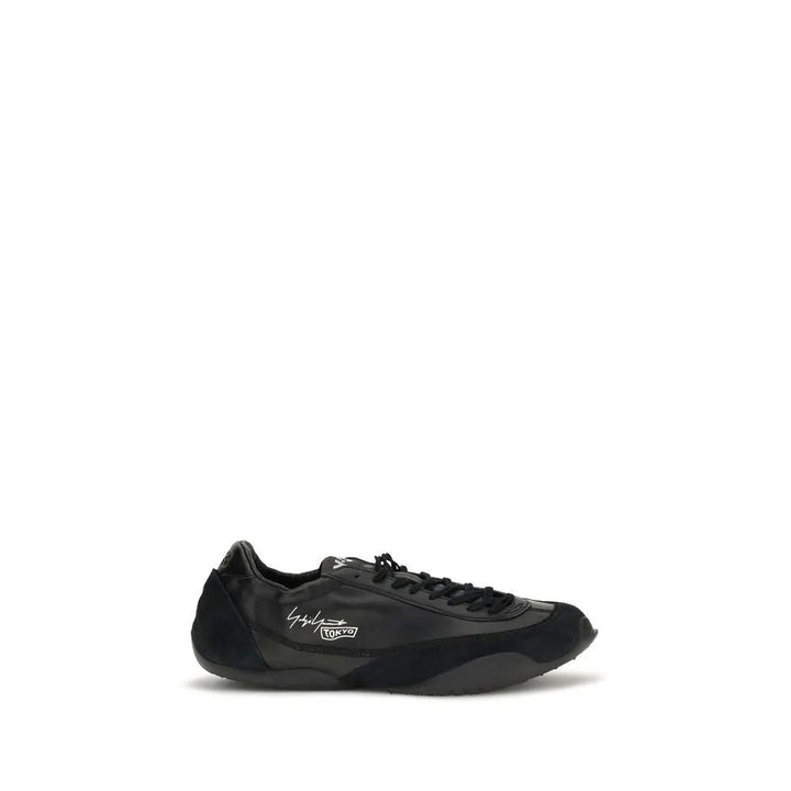 Y-3 Sample Sale | Y-3 Black Calf Leather Bos Taurus Athletic Sneakers - | Designer outlet