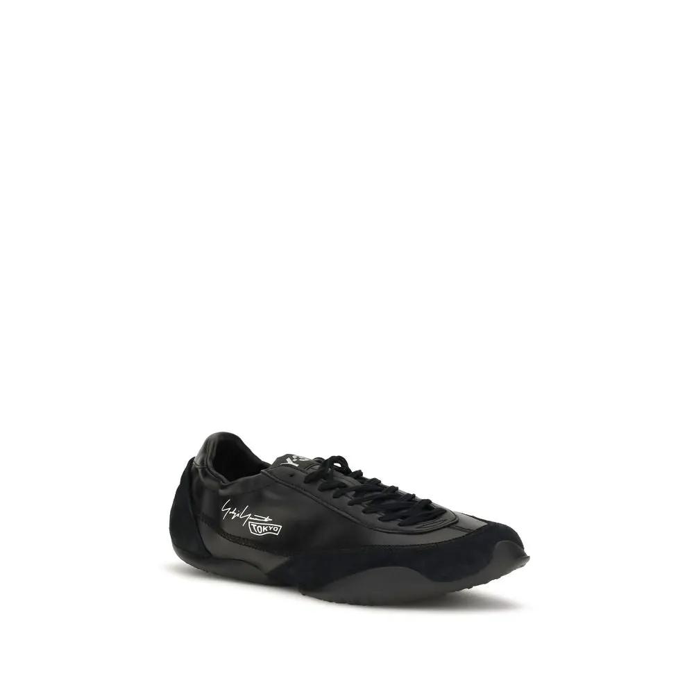 Y-3 Sample Sale | Y-3 Black Calf Leather Bos Taurus Athletic Sneakers - | Designer outlet