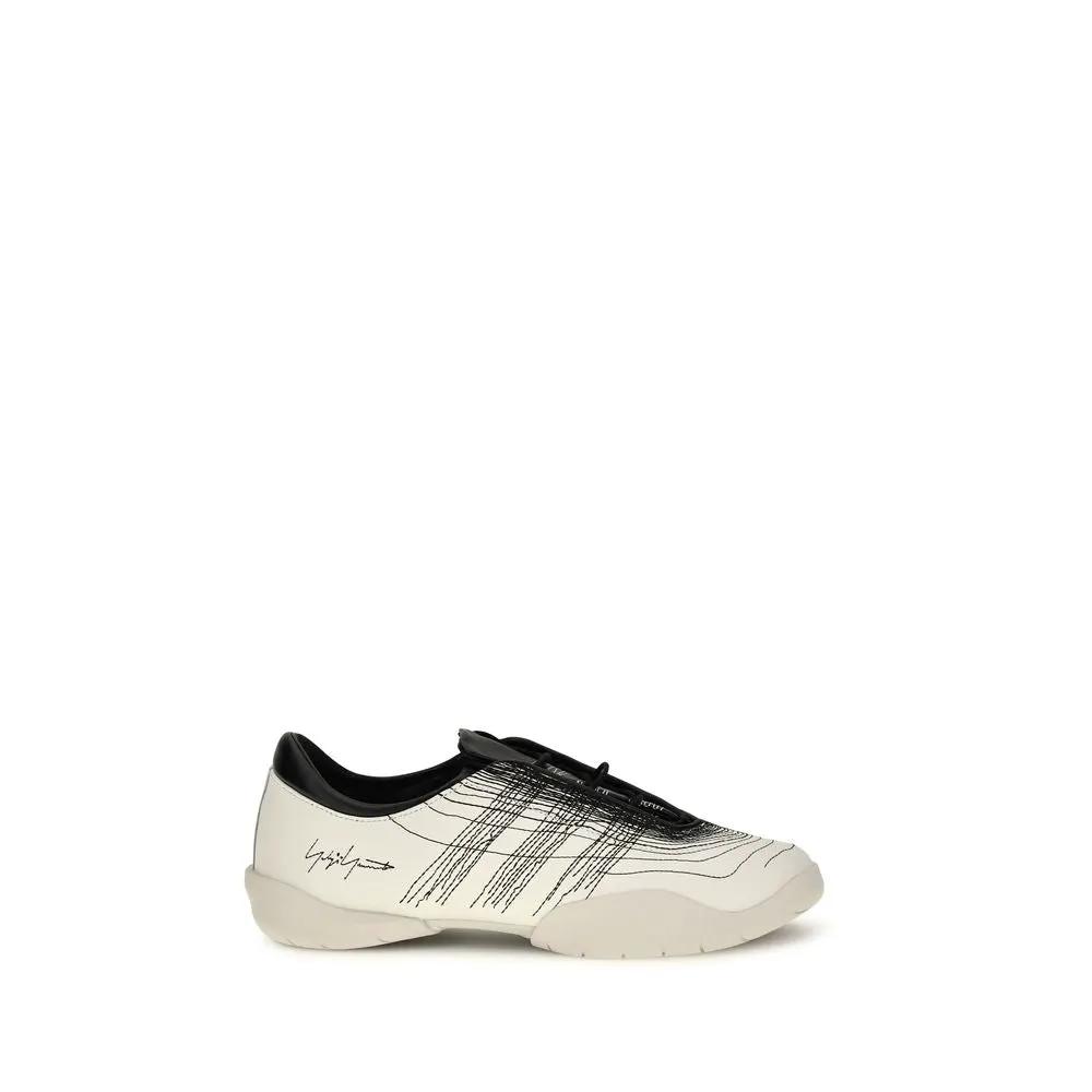 Y-3 Sample Sale | Y-3 Beige Calf Leather Bos Taurus Sneakers - | Designer outlet