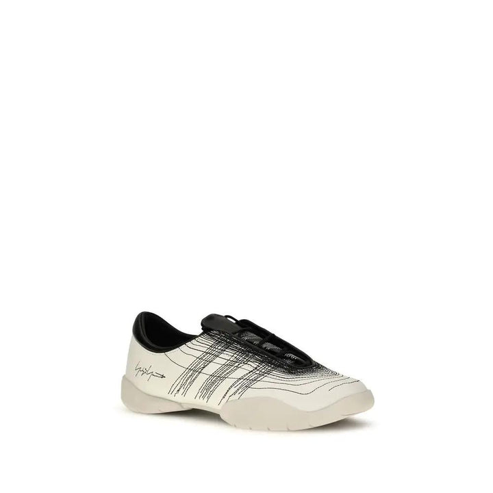 Y-3 Sample Sale | Y-3 Beige Calf Leather Bos Taurus Sneakers - | Designer outlet