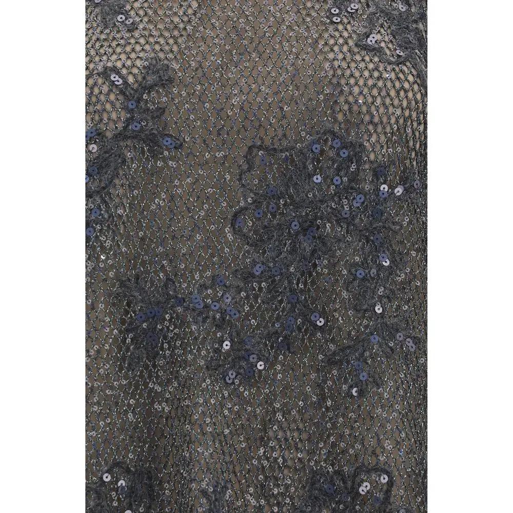 Brunello Cucinelli Sample Sale | Brunello Cucinelli Gray Mohair Blouse - | Designer outlet