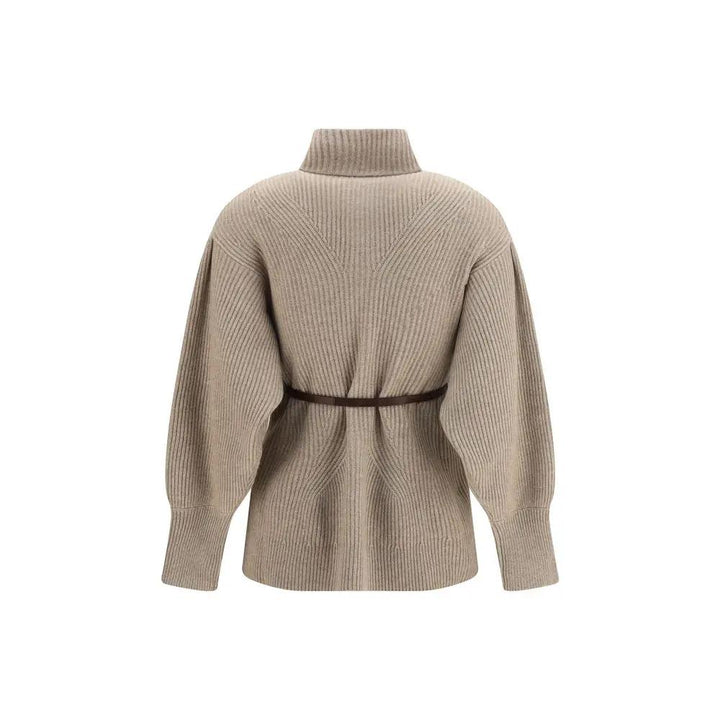 Brunello Cucinelli Sample Sale | Brunello Cucinelli Beige Wool Oves Aries Cardigan - | Designer outlet