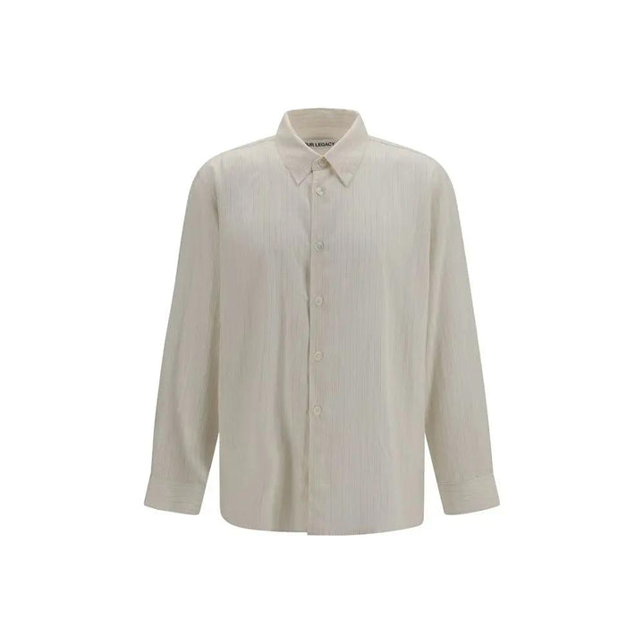 Our Legacy Sample Sale | Our Legacy Beige Lyocell Pattern Shirt - | Designer outlet