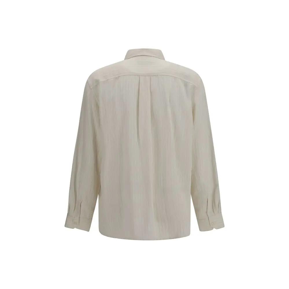 Our Legacy Sample Sale | Our Legacy Beige Lyocell Pattern Shirt - | Designer outlet