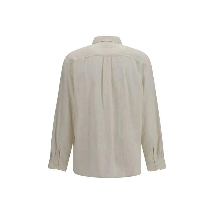 Our Legacy Sample Sale | Our Legacy Beige Lyocell Pattern Shirt - | Designer outlet