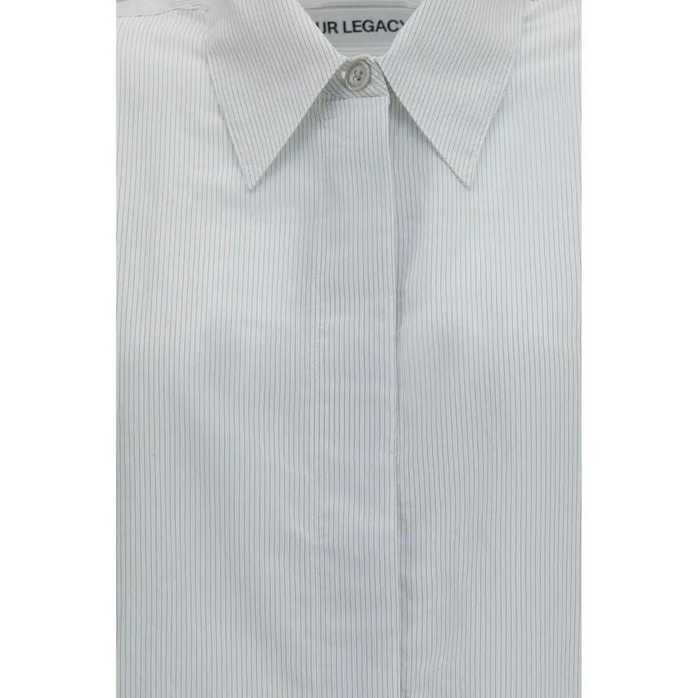 Our Legacy Sample Sale | Our Legacy White Modal Pattern Shirt - | Designer outlet