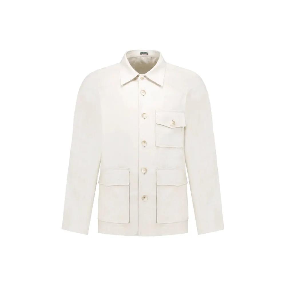Autore Sample Sale | Autore Beige Linen Full-Length Jacket - | Designer outlet