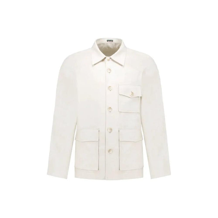 Autore Sample Sale | Autore Beige Linen Full-Length Jacket - | Designer outlet