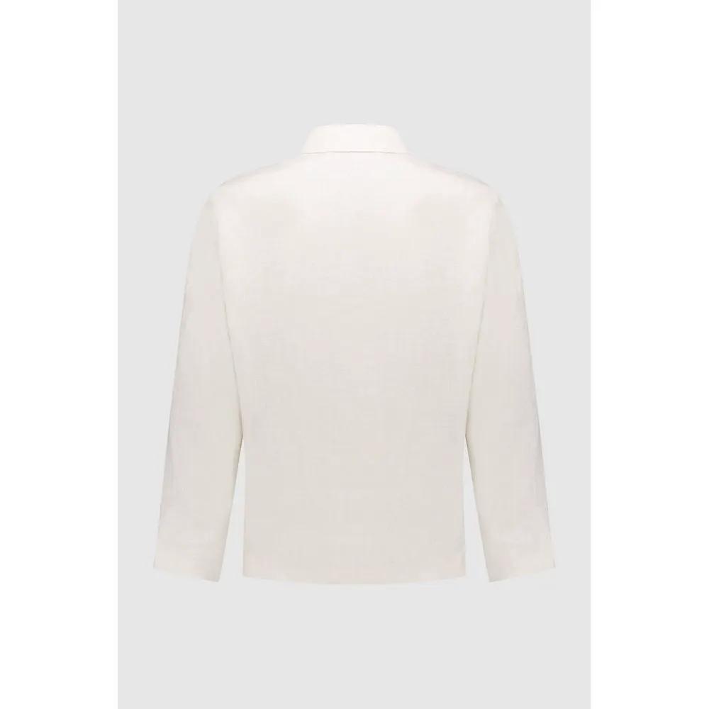 Autore Sample Sale | Autore Beige Linen Full-Length Jacket - | Designer outlet