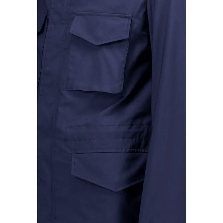 Autore Sample Sale | Autore Navy Blue Cotton Jacket - | Designer outlet