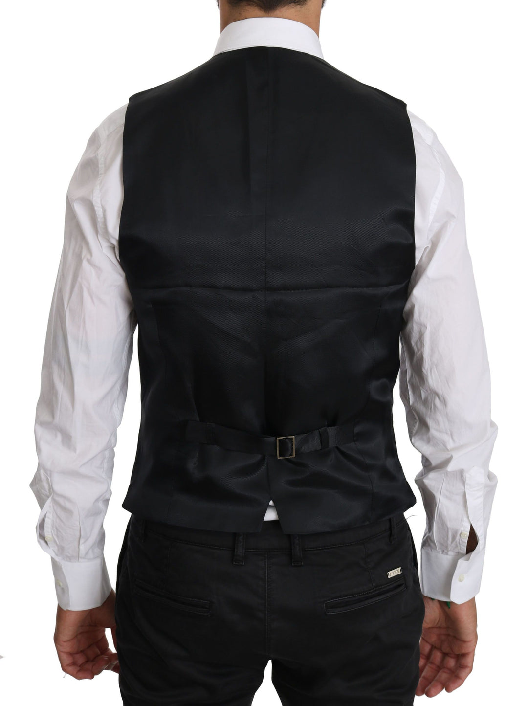 Dolce &amp; Gabbana Sample Sale Dolce &amp; Gabbana Blue Wool Waistcoat Formal Gilet Vest - | Designer outlet