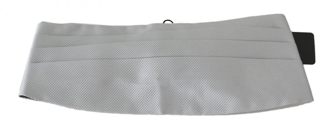 Dolce &amp; Gabbana Sample Sale Dolce &amp; Gabbana Gray Men Waist Belt 100% Silk Cummerbund - | Designer outlet