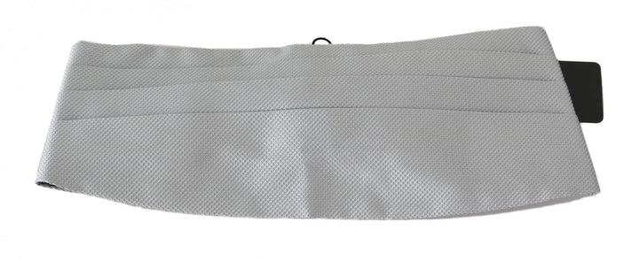 Dolce &amp; Gabbana Sample Sale Dolce &amp; Gabbana Gray Men Waist Belt 100% Silk Cummerbund - | Designer outlet