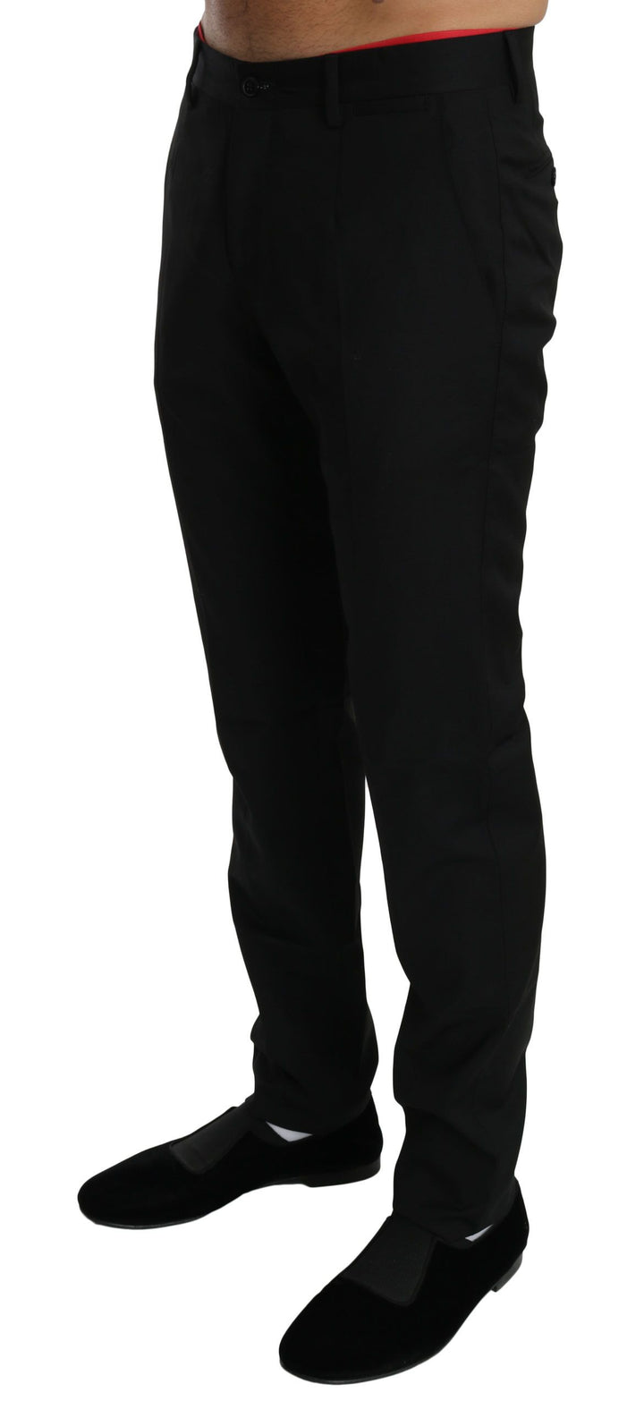 Dolce &amp; Gabbana Sample Sale Dolce &amp; Gabbana Black Dress Formal Trouser Mens Wool Pants - | Designer outlet