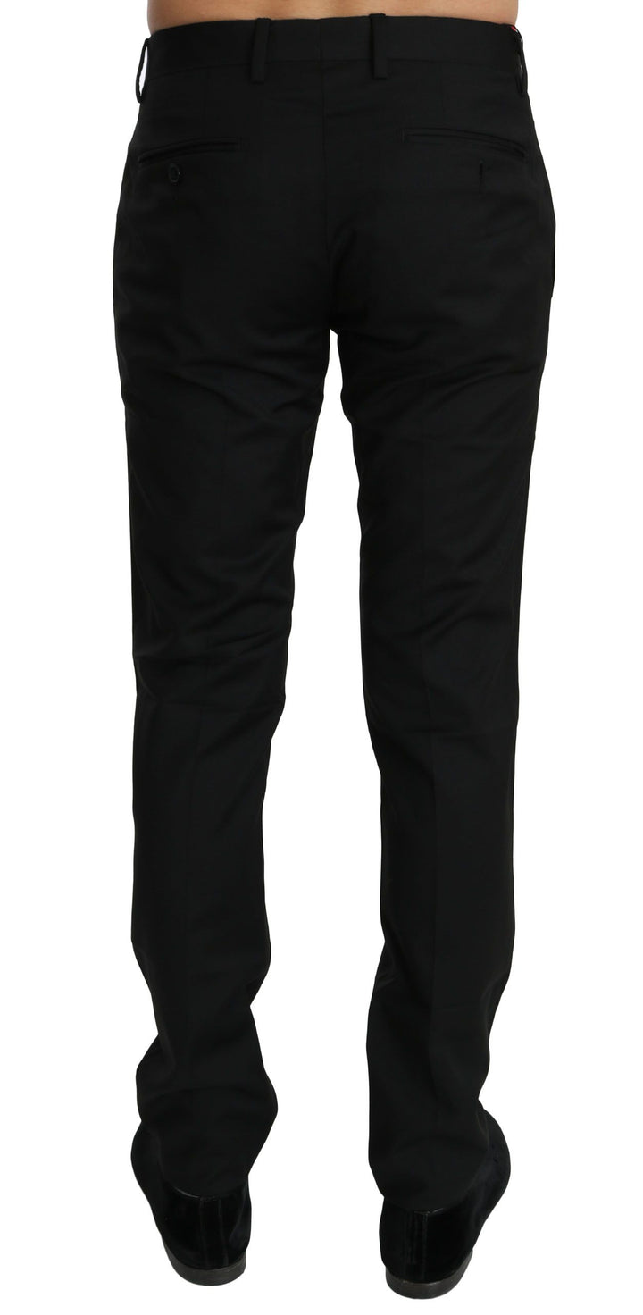Dolce &amp; Gabbana Sample Sale Dolce &amp; Gabbana Black Dress Formal Trouser Mens Wool Pants - | Designer outlet