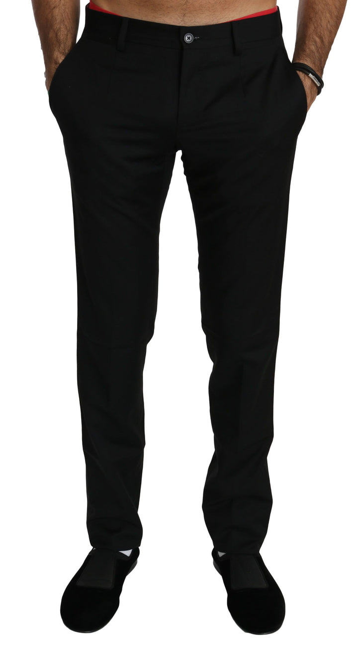 Dolce &amp; Gabbana Sample Sale Dolce &amp; Gabbana Black Dress Formal Trouser Mens Wool Pants - | Designer outlet