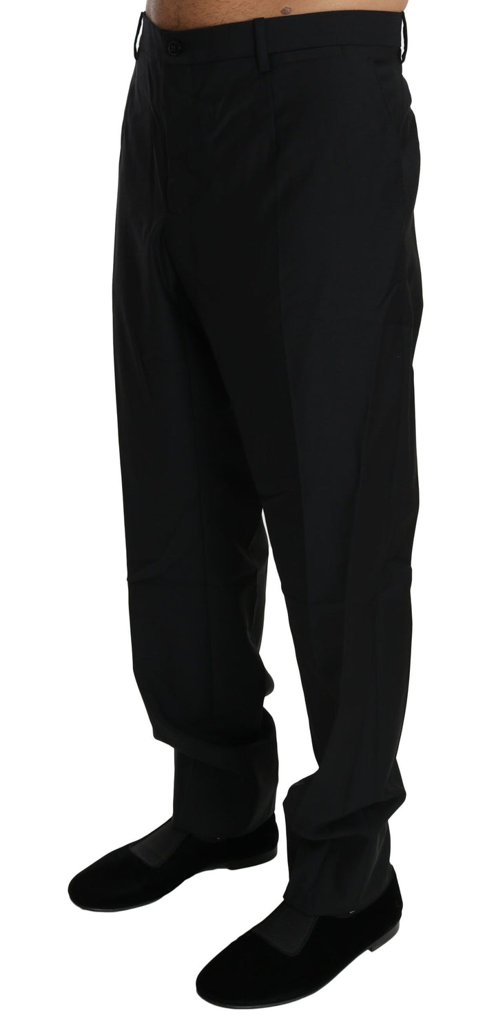 Dolce &amp; Gabbana Sample Sale Dolce &amp; Gabbana Black Dress Formal Trouser Men Wool Pants - | Designer outlet