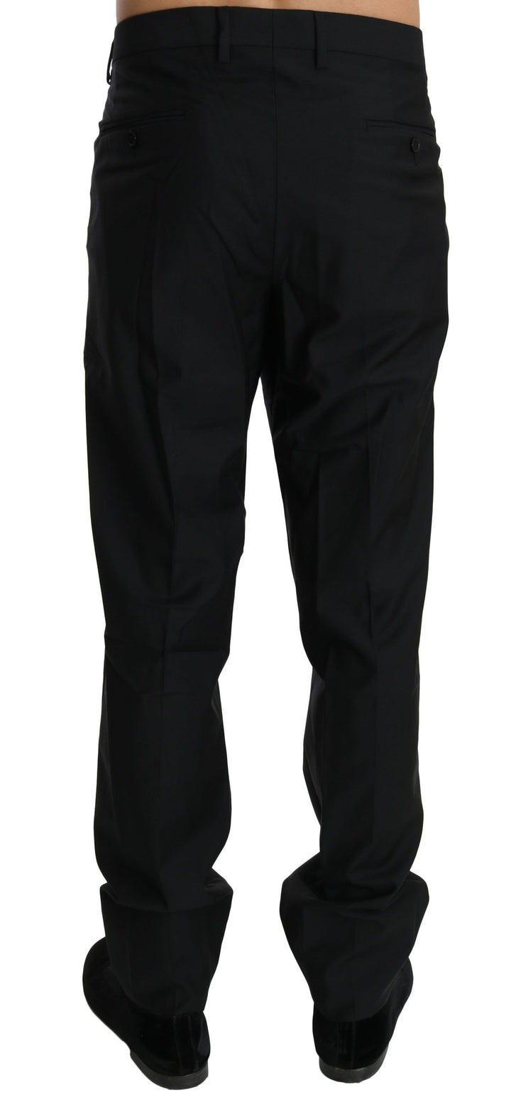 Dolce &amp; Gabbana Sample Sale Dolce &amp; Gabbana Black Dress Formal Trouser Men Wool Pants - | Designer outlet