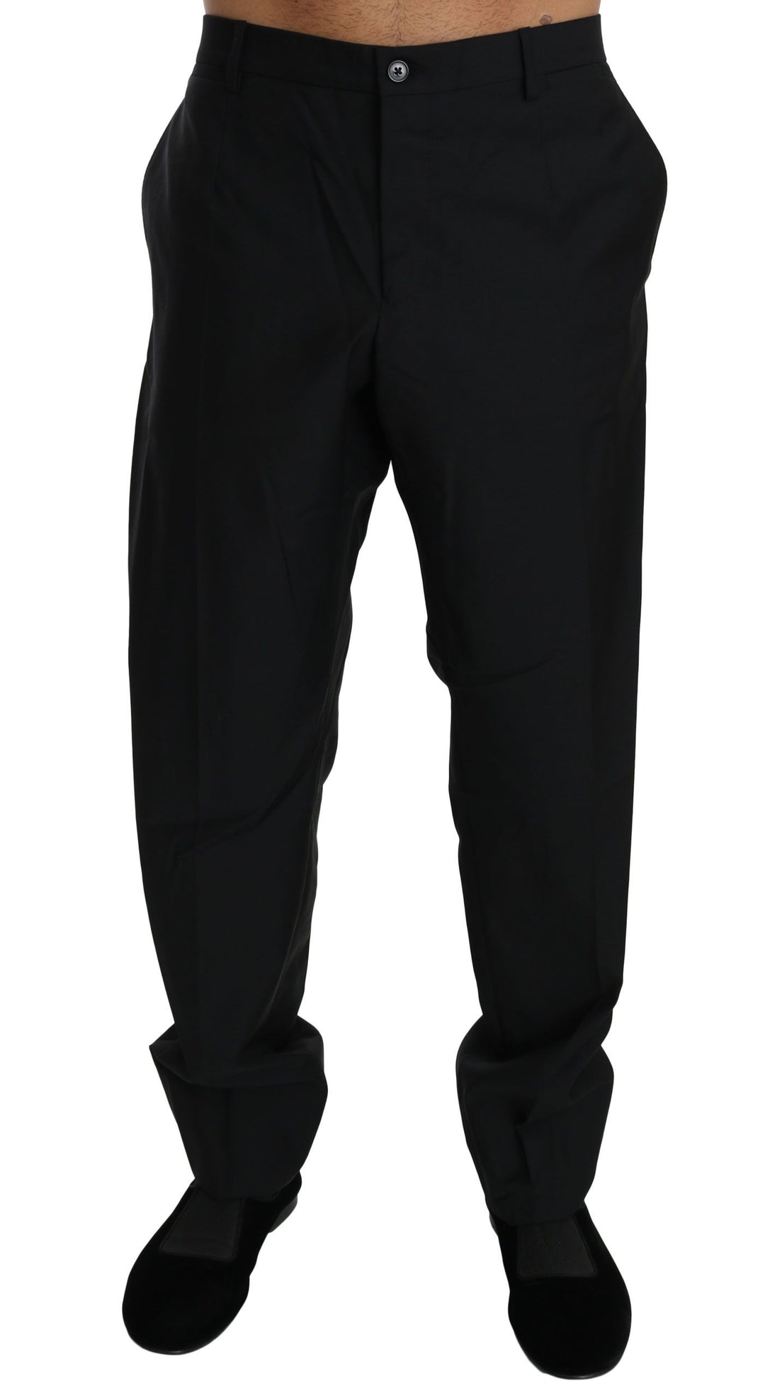 Dolce &amp; Gabbana Sample Sale Dolce &amp; Gabbana Black Dress Formal Trouser Men Wool Pants - | Designer outlet