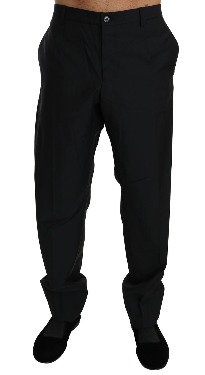 Dolce &amp; Gabbana Sample Sale Dolce &amp; Gabbana Black Dress Formal Trouser Men Wool Pants - | Designer outlet