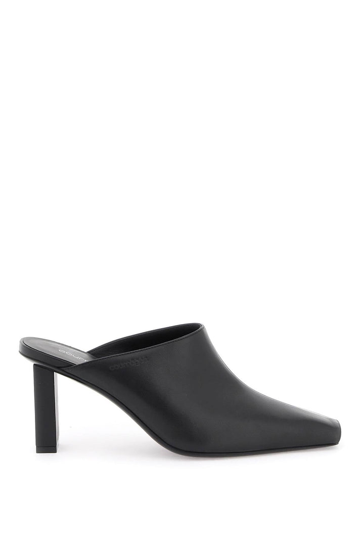 Mules de cuero Courreges para