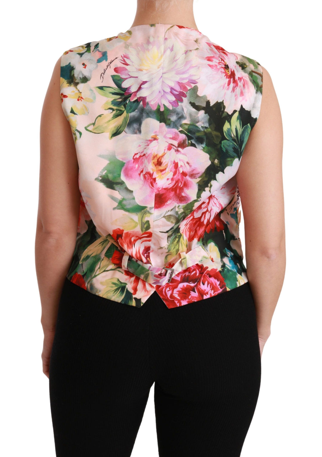 Dolce &amp; Gabbana Sample Sale Dolce &amp; Gabbana Multicolor Floral Sleeveless Waistcoat Top Vest - | Designer outlet