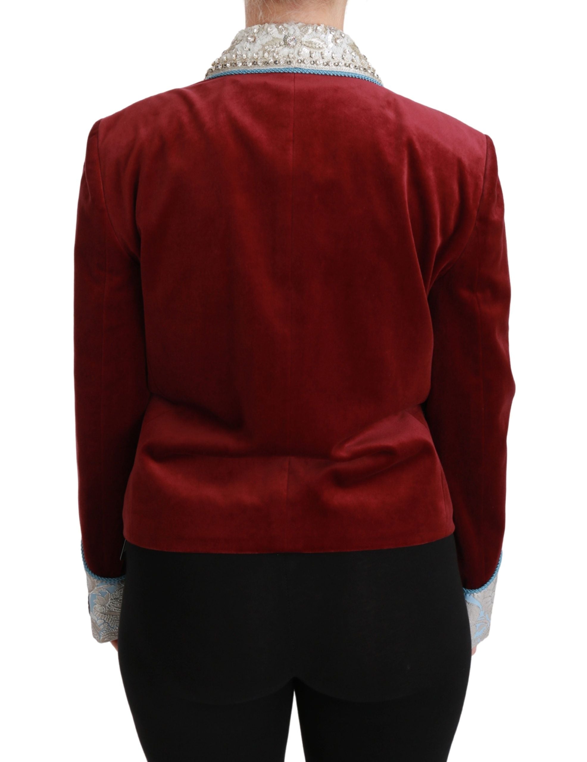 【VIP価格】DOLCE & GABBANA Opulent Red Baroque Detail Blazer Dolce & Gabbana Opulent Red Baroque Detail Blazer | Luxury