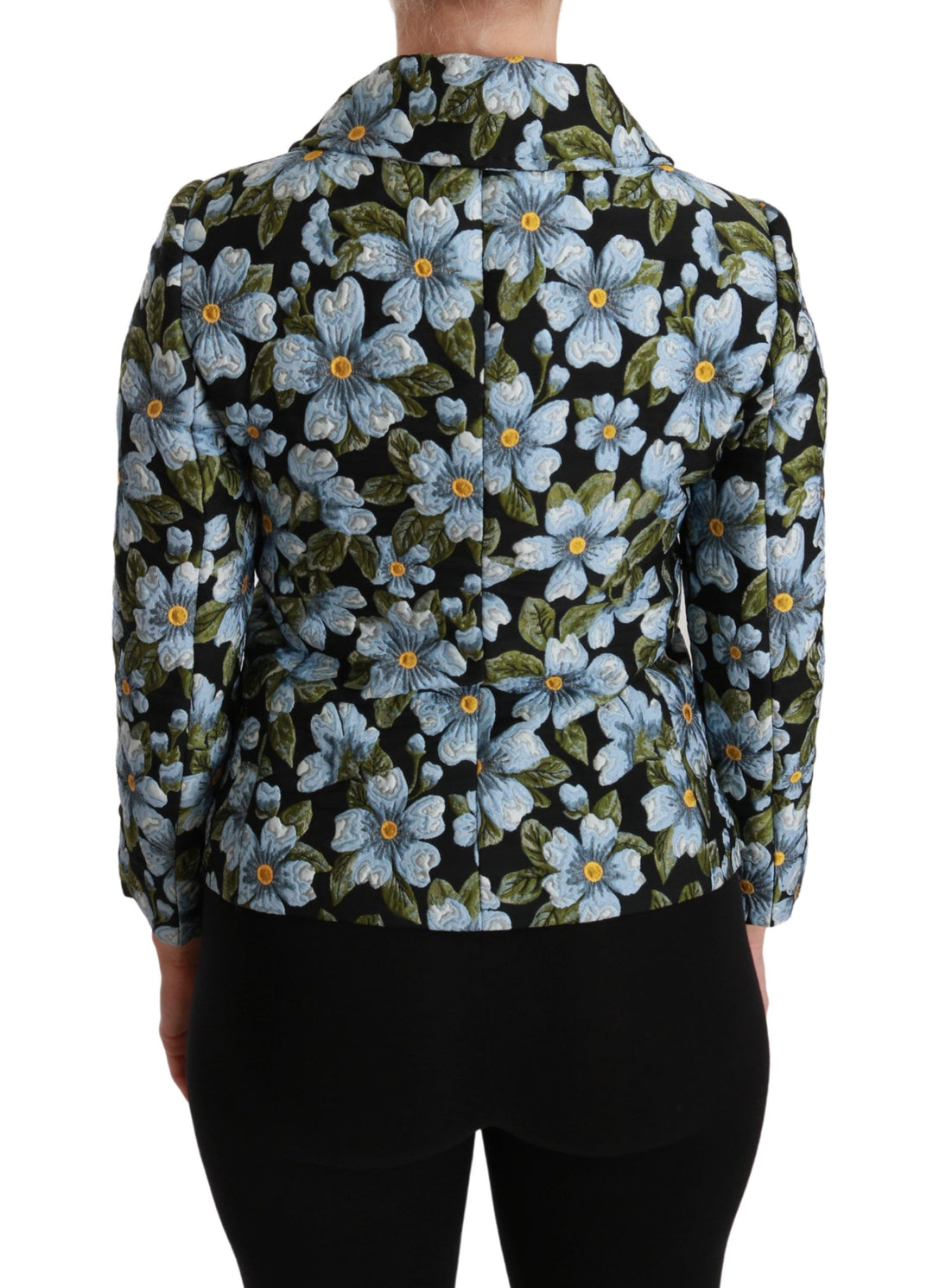 Dolce & Gabbana - Dolce & Gabbana Elegant Floral Brocade Blazer Coat Jacket - JKT2565 - 40 - Ask Me Wear