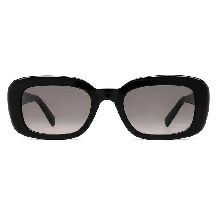 Saint Laurent Sunglasses Square Full Rim, Shiny Black Frame and Grey Gradient Lens
