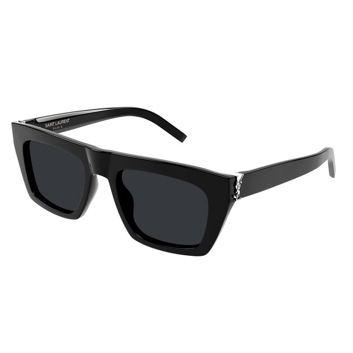 Saint Laurent Sunglasses Square Full Rim, Black Frame and Black Lens SLM131001