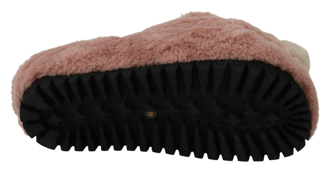 Dolce & Gabbana Chic Pink Bear House Slippers by D&G