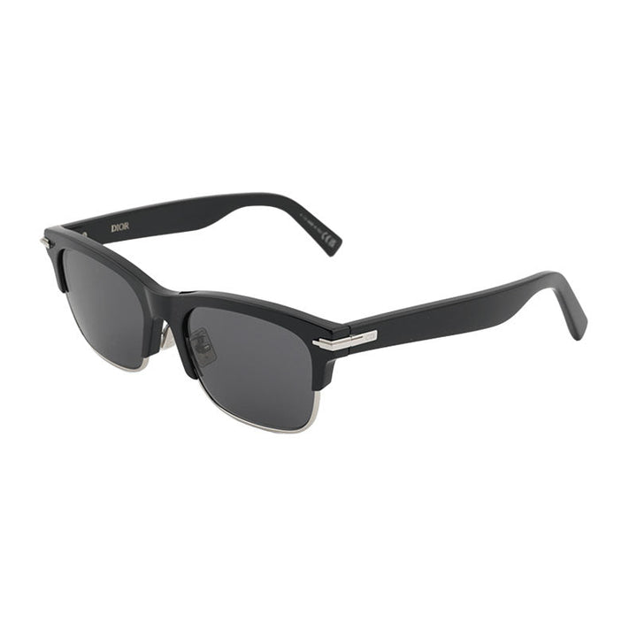 Dior Sunglasses Round Full Rim, Black Frame And Grey Lens