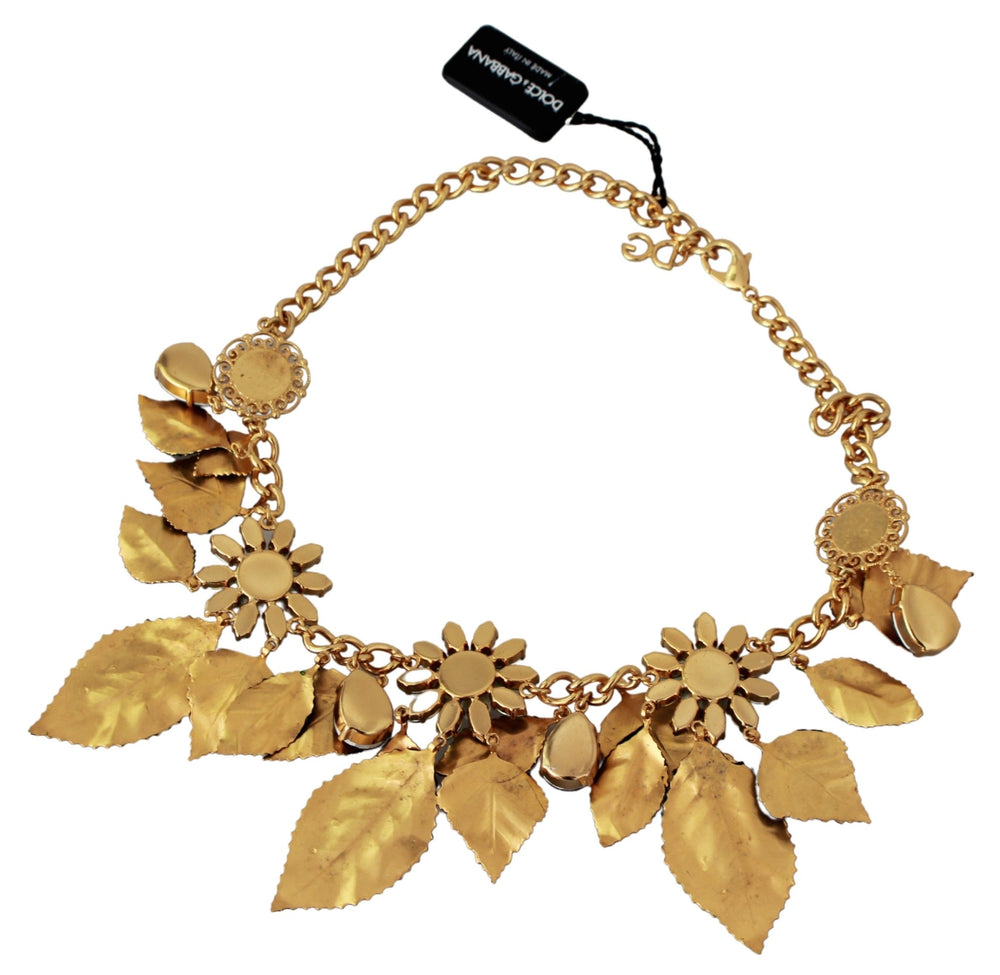 Dolce & Gabbana - Dolce & Gabbana Elegant Floral Sicily Charm Necklace - SMY7132 - Ask Me Wear