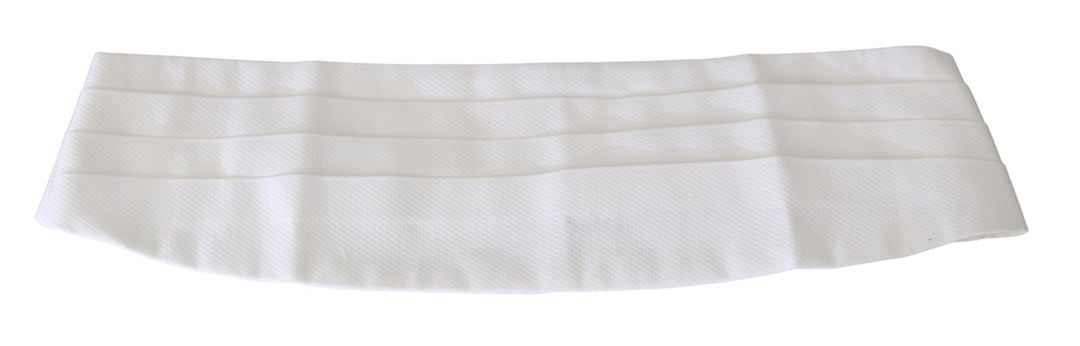 Dolce &amp; Gabbana Sample Sale Dolce &amp; Gabbana White Men Waist Belt Cotton Cummerbund - | Designer outlet
